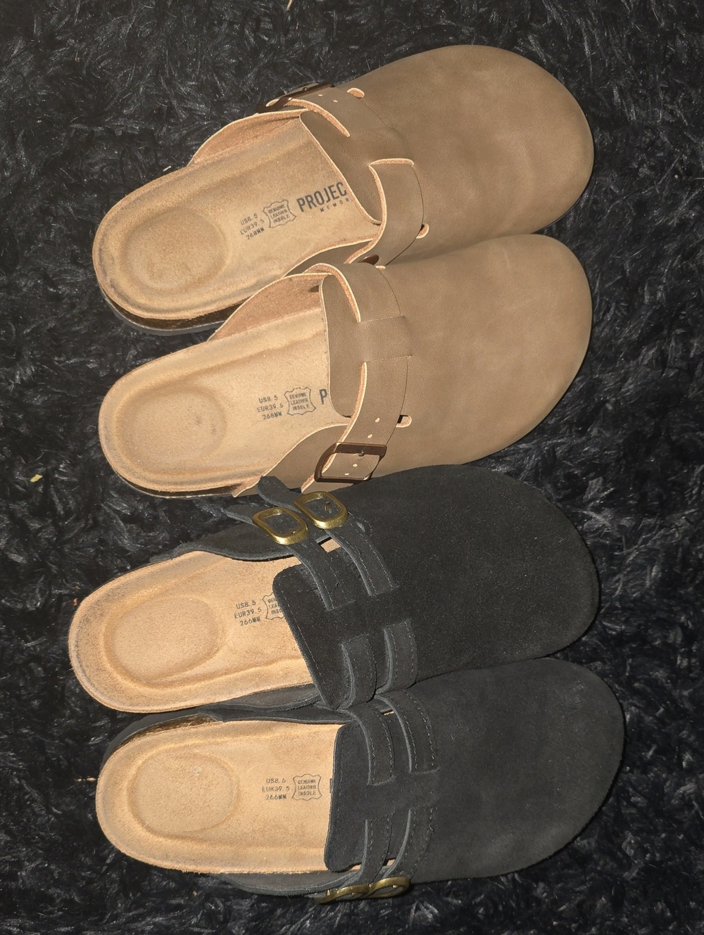 Project Cloud Clog Shoes in Brown and Black